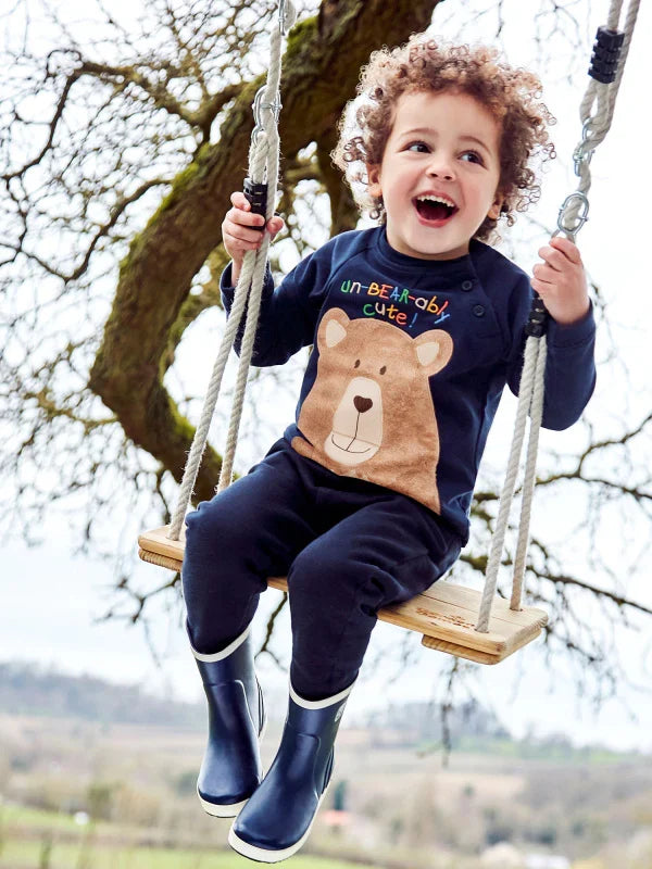 Jojo Maman Bebe 2-Pack Cargo Joggers in Blue+Navy