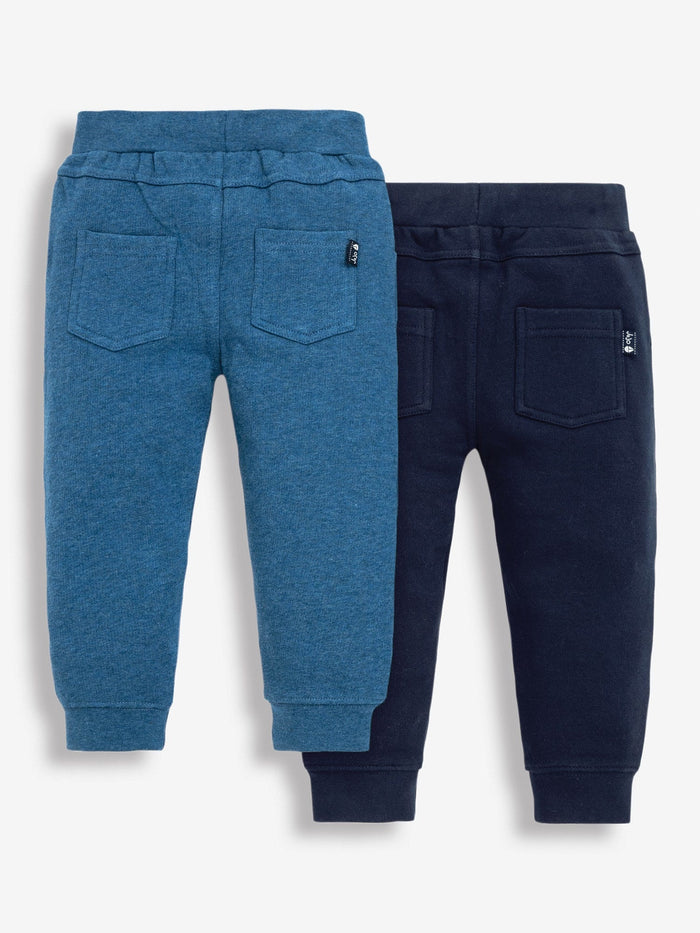 Jojo Maman Bebe 2-Pack Cargo Joggers in Blue+Navy