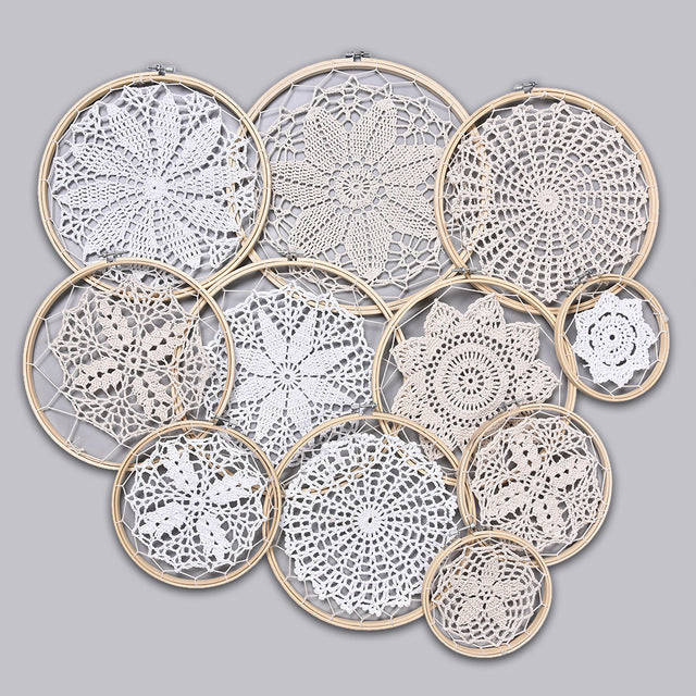 Large Lace Dream Catcher Set - Cozy Nursery