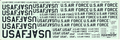 Loose, Scale-Master USAF, U.S. AIR FORCE Decals 1/72, 1/144 SM-18B NO INSTRUCTIONS