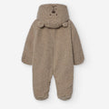 Losan Kids Baby Unisex Bear-Critter Sherpa Jumpsuit - Newborn
