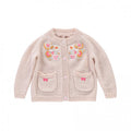 Louise Misha Kids Girl's Gilet Velika Sweaters in Cream