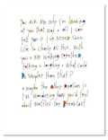 love & waffles art print