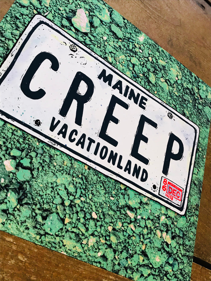 Maine CREEP 8x8in Giclee Print