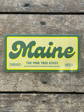 Maine The Pine Tree State Vinyl Sticker