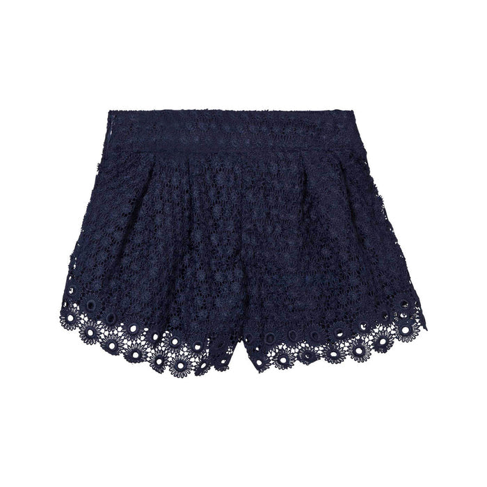 Marino Navy Lace Shorts