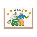 Merci Cute French Themed Thank You Card