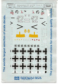 Microscale Messerschmitt Bf-109F/G Decals 1/48  0020, 4 Options