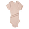 Minimalisma Baby Bingo Signature Silk-Seamless Short-Sleeve Bodysuit - Sweet Rose