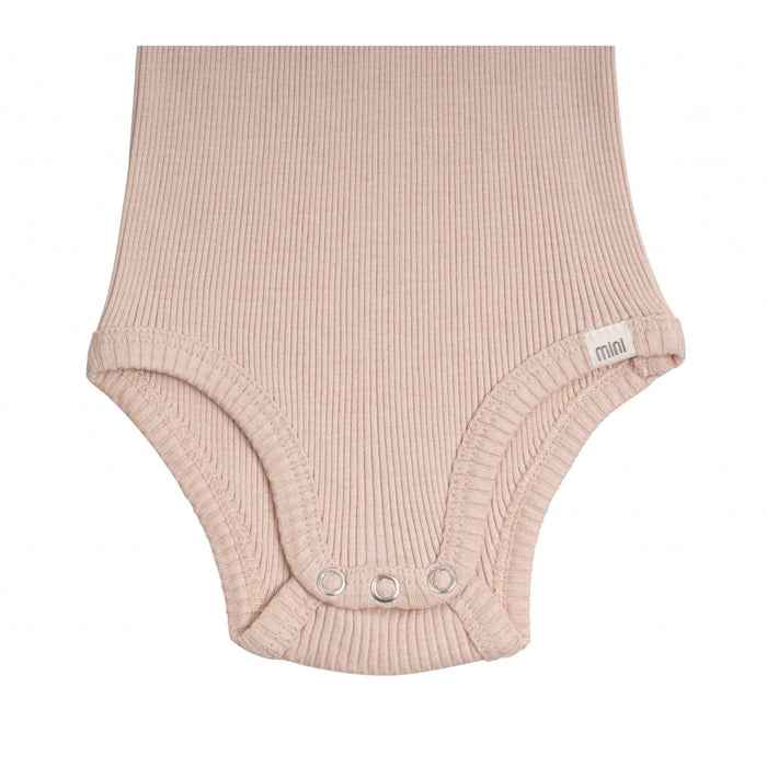 Minimalisma Baby Bingo Signature Silk-Seamless Short-Sleeve Bodysuit - Sweet Rose