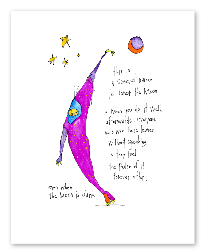 moon dance art print