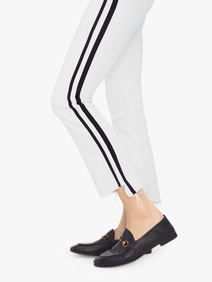 Mother Jeans Womens The Inside Crop Step Fray in WIR-Whipping The Racer