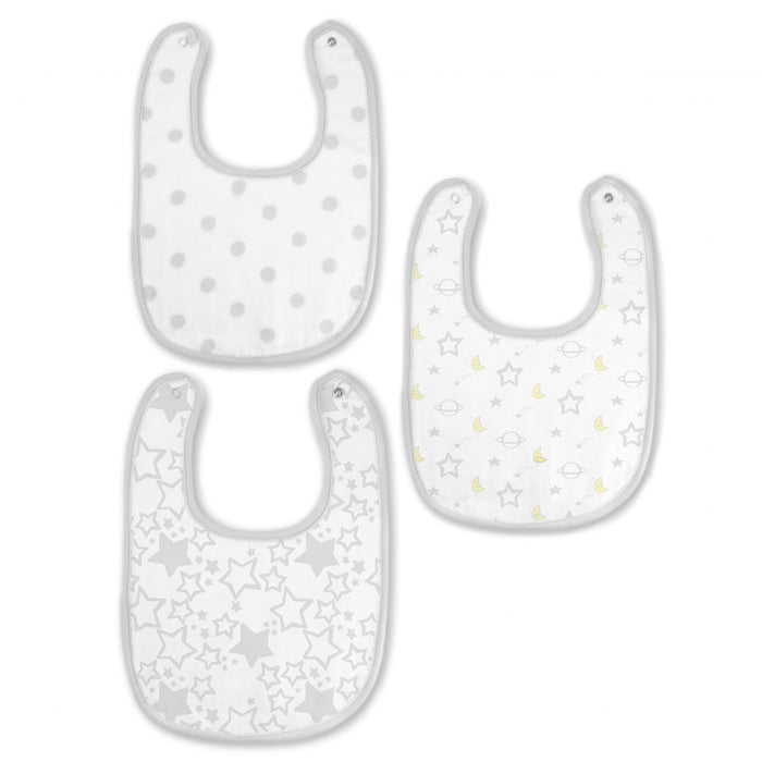 Muslin Baby Bibs 3pk - Starshine Sterling