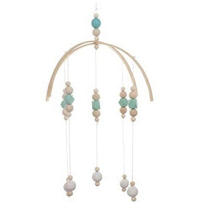 Nordic Baby Wooden Beads Mobile - Cozy Nursery