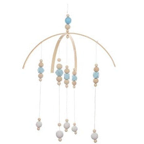 Nordic Baby Wooden Beads Mobile - Cozy Nursery