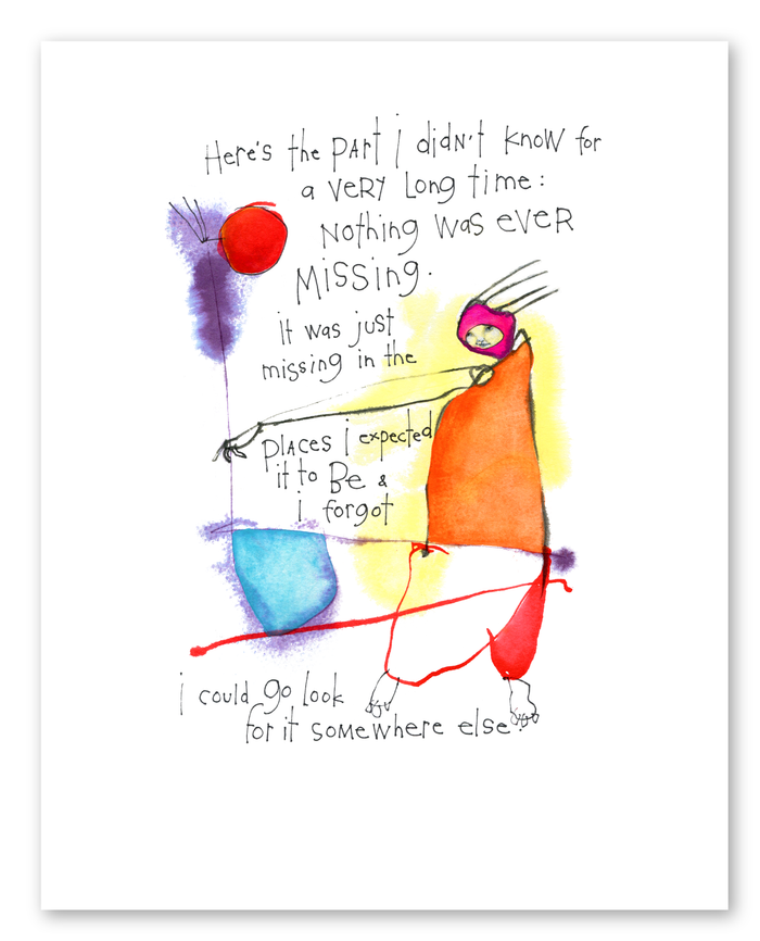 nothing missing art print