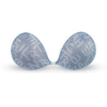 NuBra Aphrodite Printed Fabric Silicone Gel Adhesive Bra Cups - Blue Letters Y817
