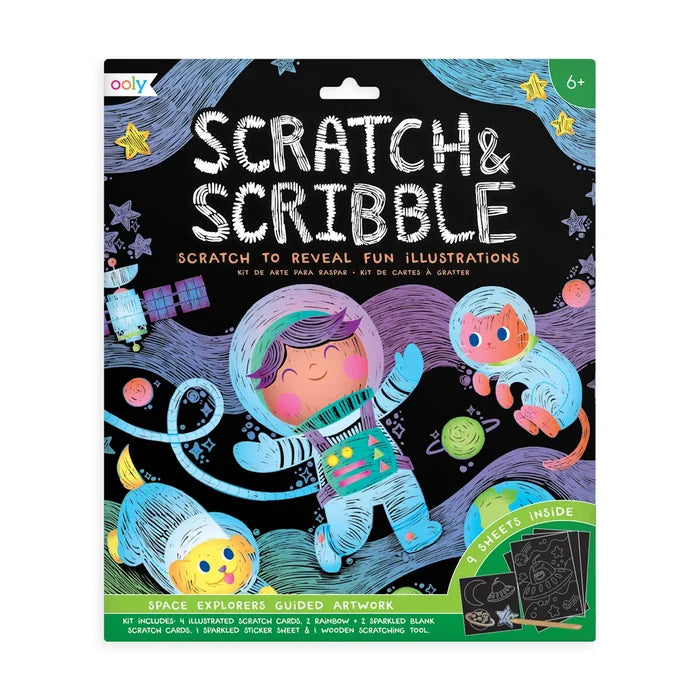 OOLY Scratch & Scribble - Outer Space Explorers