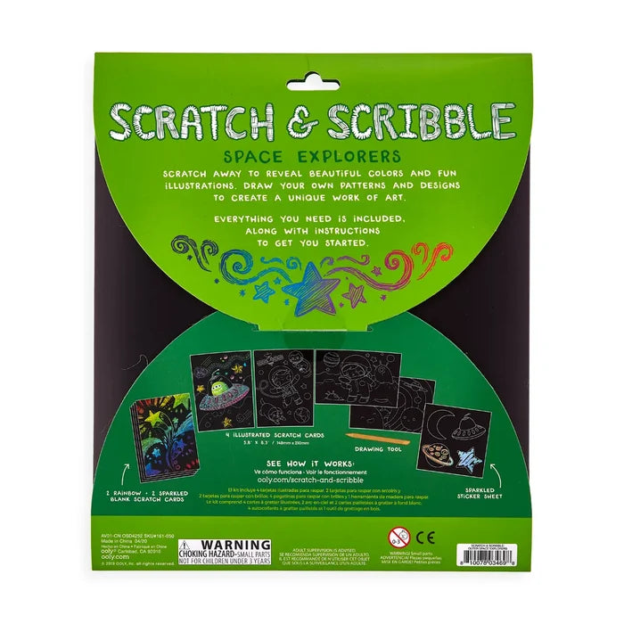 OOLY Scratch & Scribble - Outer Space Explorers
