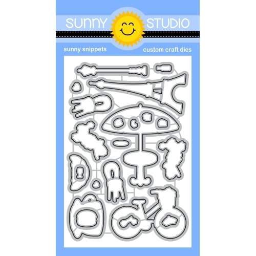 Sunny Studio Stamps Paris Afternoon Metal Cutting Dies Set SSDIE-281