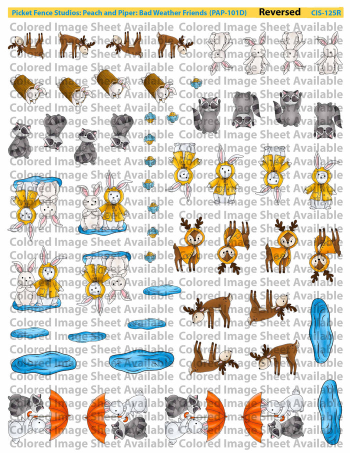 Peach and Piper: Bad Weather Friends with Coordinating Die Set