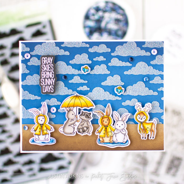 Peach and Piper: Bad Weather Friends with Coordinating Die Set