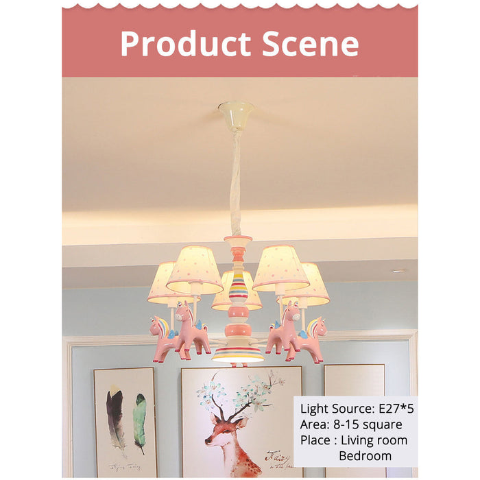 Pegasus Kids Chandelier - Cozy Nursery