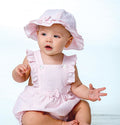 Pink Gingham Check Bubble & Hat