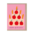 Pink Happy Birthday Cake Card