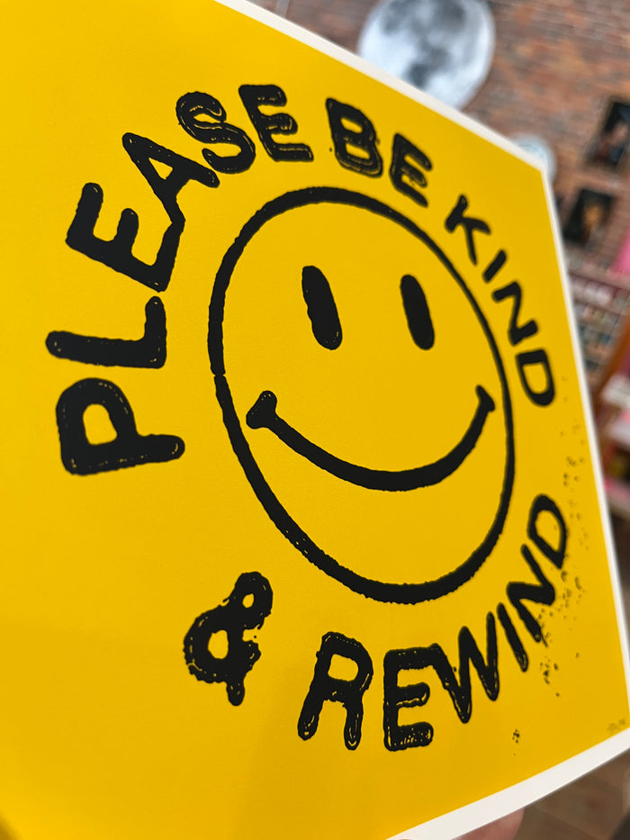 Please Be Kind & Rewind 8x8in Giclee Print