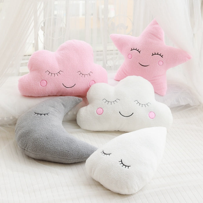 Plush Soft Cushions Star Moon - Cozy Nursery