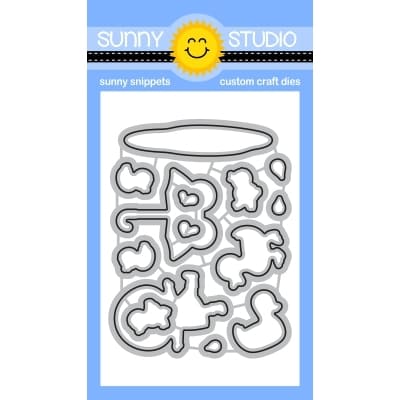 Sunny Studio Stamps Puddle Jumpers Metal Cutting Die Set SSDIE-361