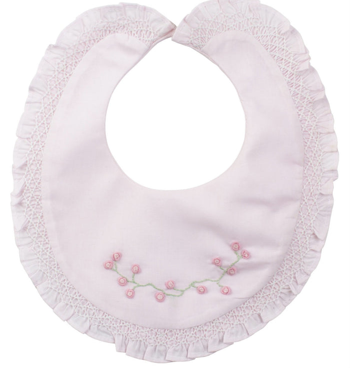 Rose Garden Smocked Bib