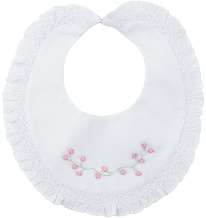 Rose Garden Smocked Bib