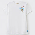 SCOTCH & SODA Kids Relaxed-Fit Organic Cotton Printed T-Shirt - White - 4Y/6Y