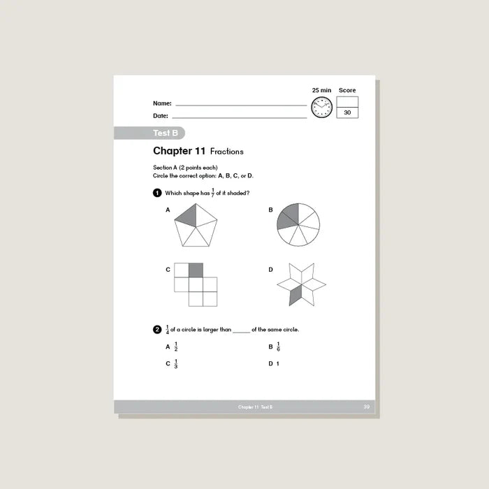 Singapore Math - Dimensions Math Tests 2B