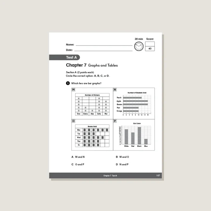 Singapore Math - Dimensions Math Tests 3A