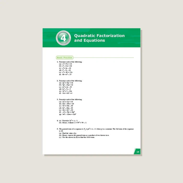 Singapore Math - Dimensions Math Workbook 8A