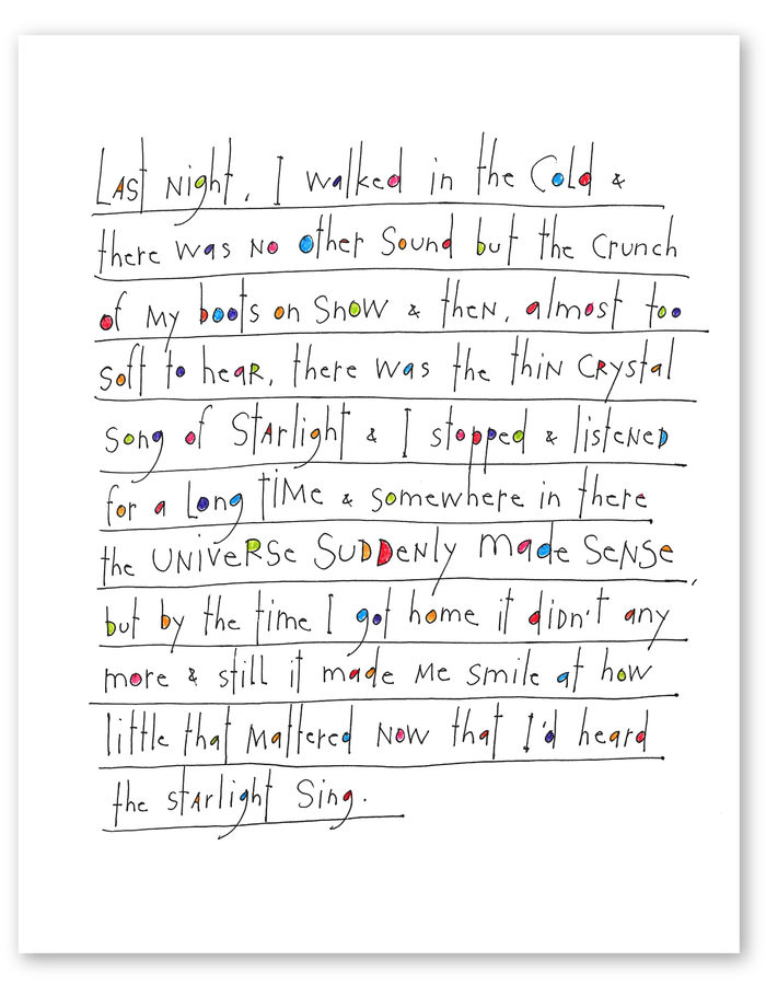song of starlight art print