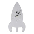 Space Rocket Wall Clock - Cozy Nursery