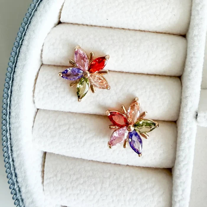 Star Gemstone Stud Earrings