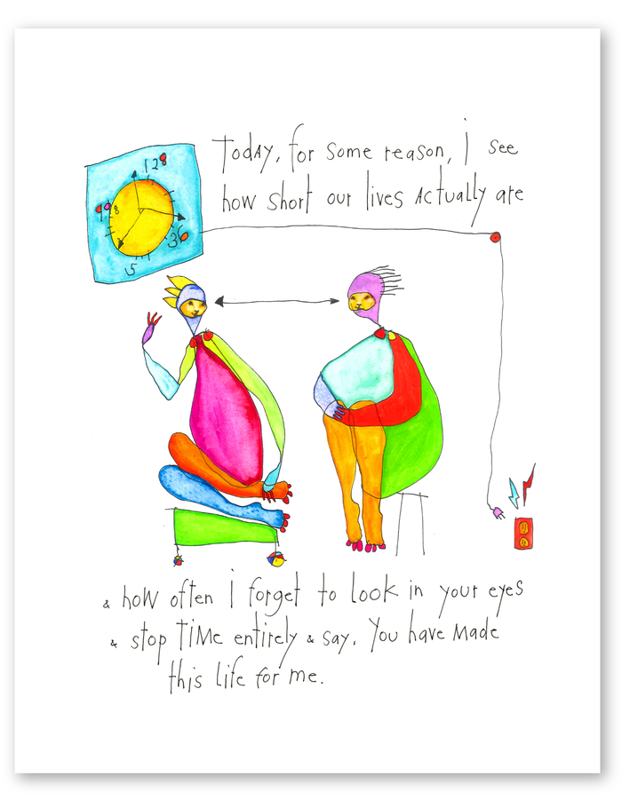 stopping time art print