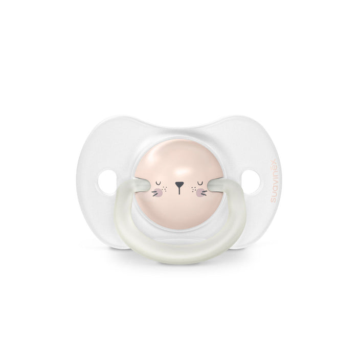 Suavinex Night Glow In The Dark SX Pro Soother 0-6months 2 Pack - Rabbit