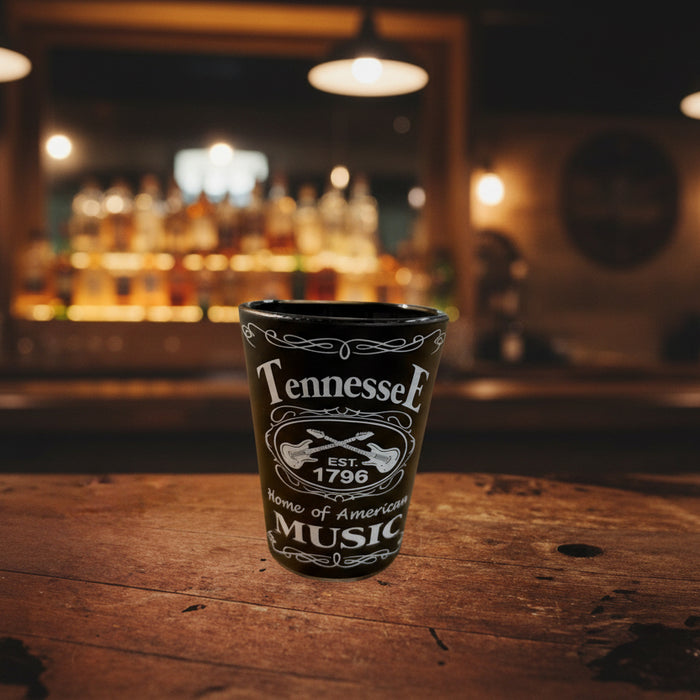 Tennessee Home of American Music Shot Glass - The Whiskey Cave