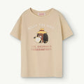 THE ANIMALS OBSERVATORY Kids Billy Beige Rooster T-Shirt - 3Y/4Y