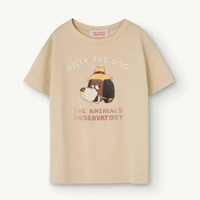 THE ANIMALS OBSERVATORY Kids Billy Beige Rooster T-Shirt - 3Y/4Y