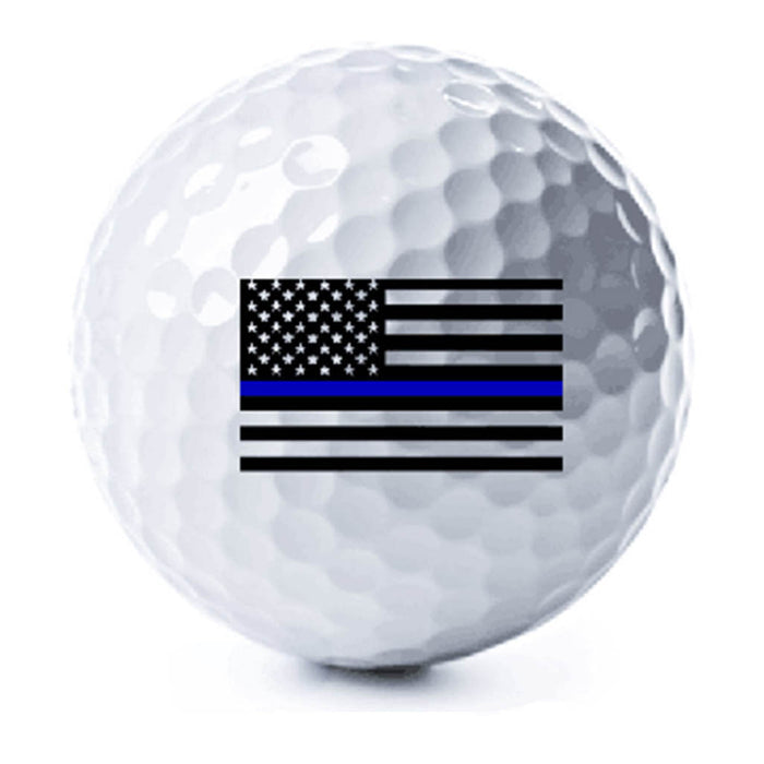 Thin Blue Line American Flag Golf Balls