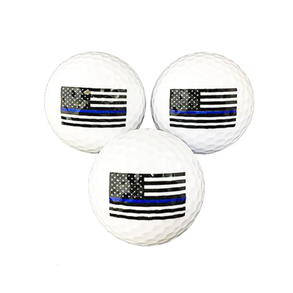 Thin Blue Line American Flag Golf Balls
