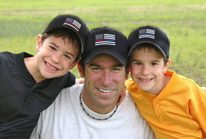 Thin Red Line American Flag Hat, Adjustable