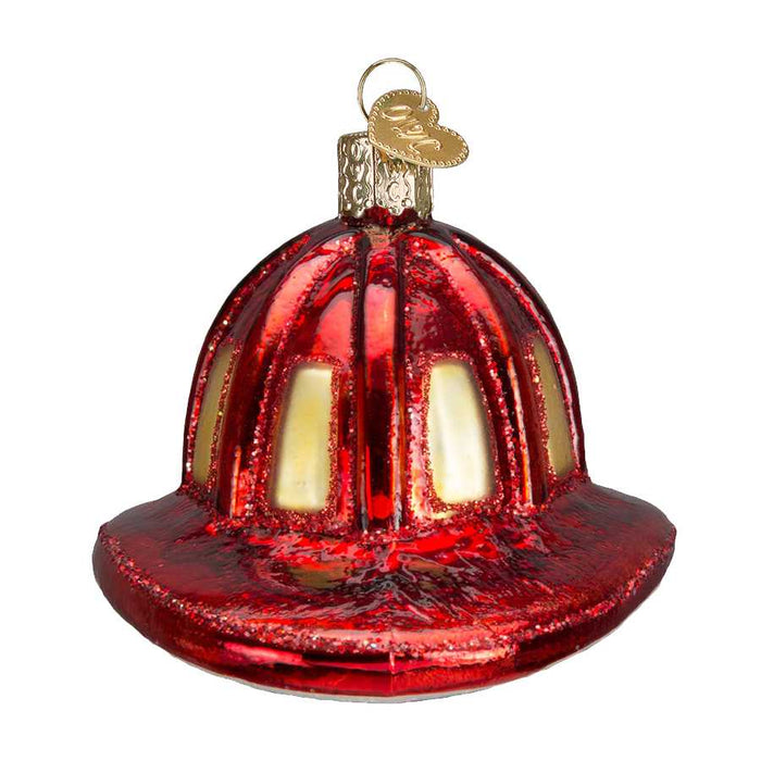 Thin Red Line Ornament, Fire Helmet